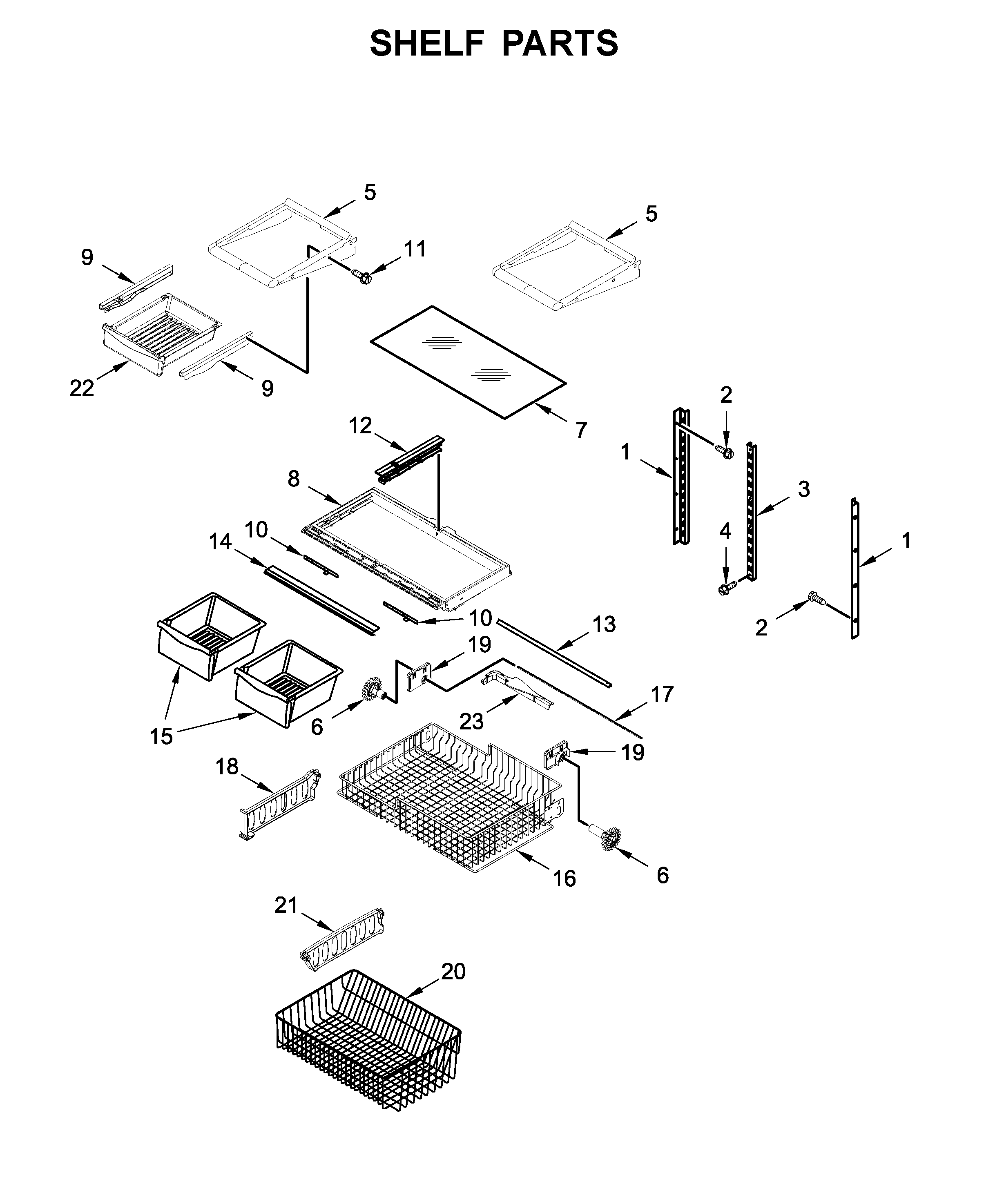 Shelf parts