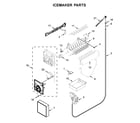 Whirlpool WRB329DMBM00 icemaker parts diagram