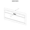 Whirlpool WML55011HW1 door parts diagram