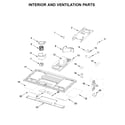 Whirlpool WML55011HW1 interior and ventilation parts diagram