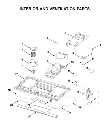Interior and ventilation parts