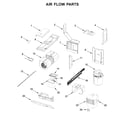 Whirlpool WML55011HW1 air flow parts diagram