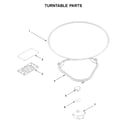 Whirlpool WML55011HW1 turntable parts diagram