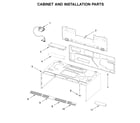 Whirlpool WML55011HS1 cabinet and installation parts diagram