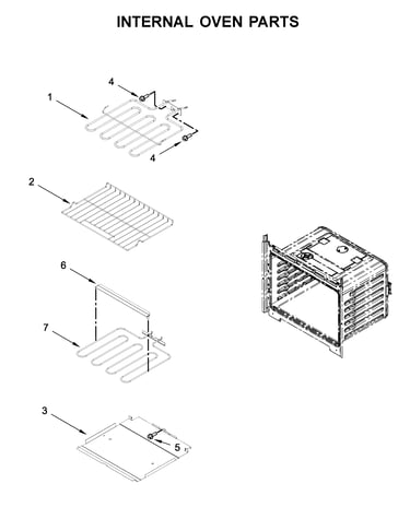 Internal oven parts