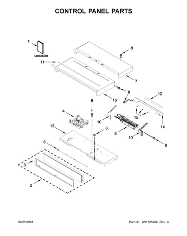 Control panel parts