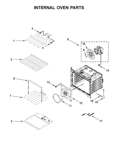 Internal oven parts