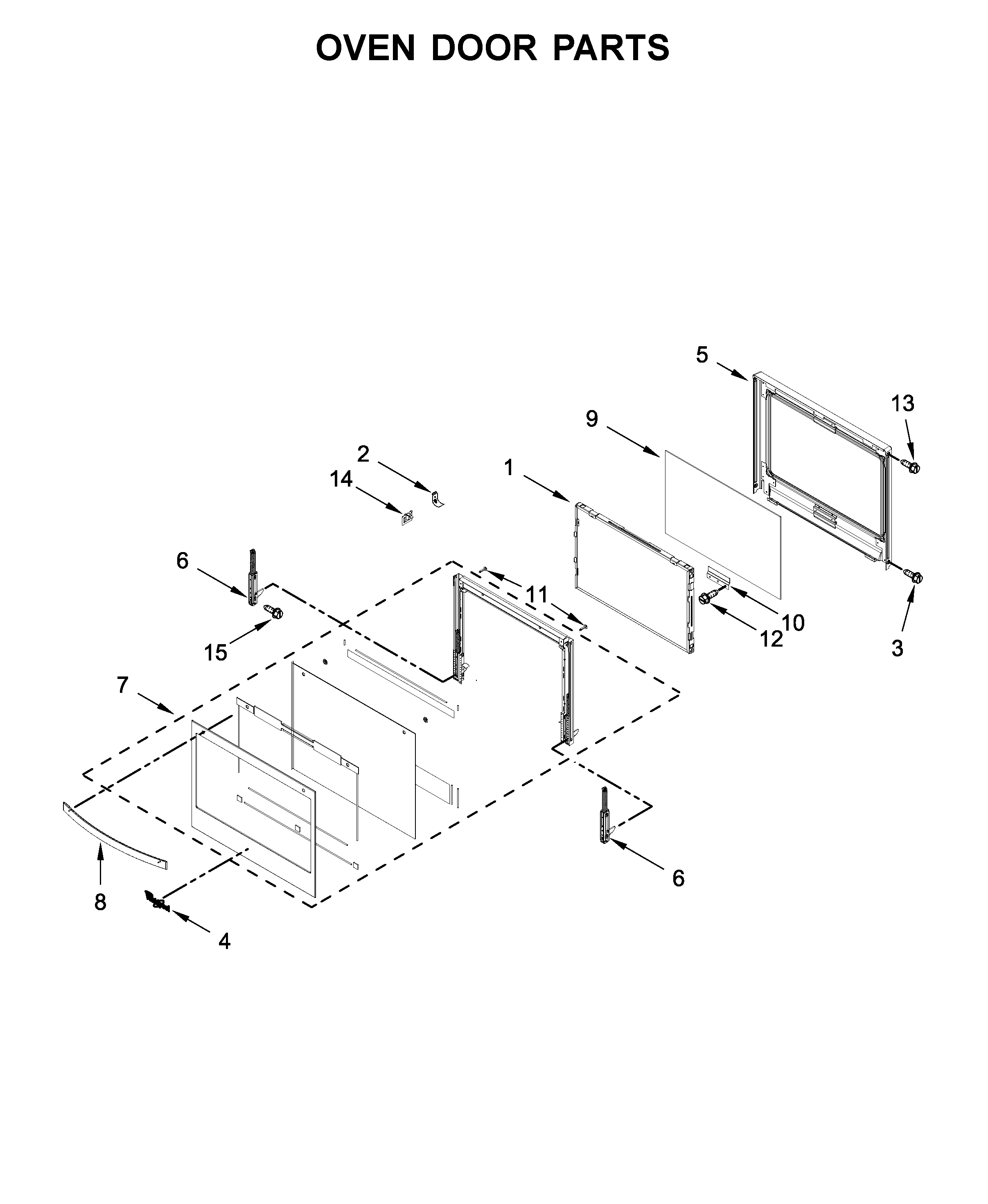 OVEN DOOR PARTS