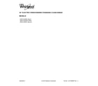 Whirlpool WFE515S0EB2 cover sheet diagram