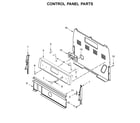 Whirlpool WFE515S0EB2 control panel parts diagram
