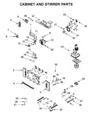 Cabinet and stirrer parts