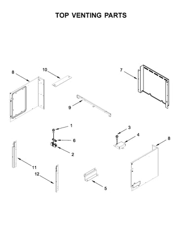 Top venting parts