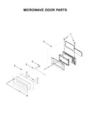 Microwave door parts