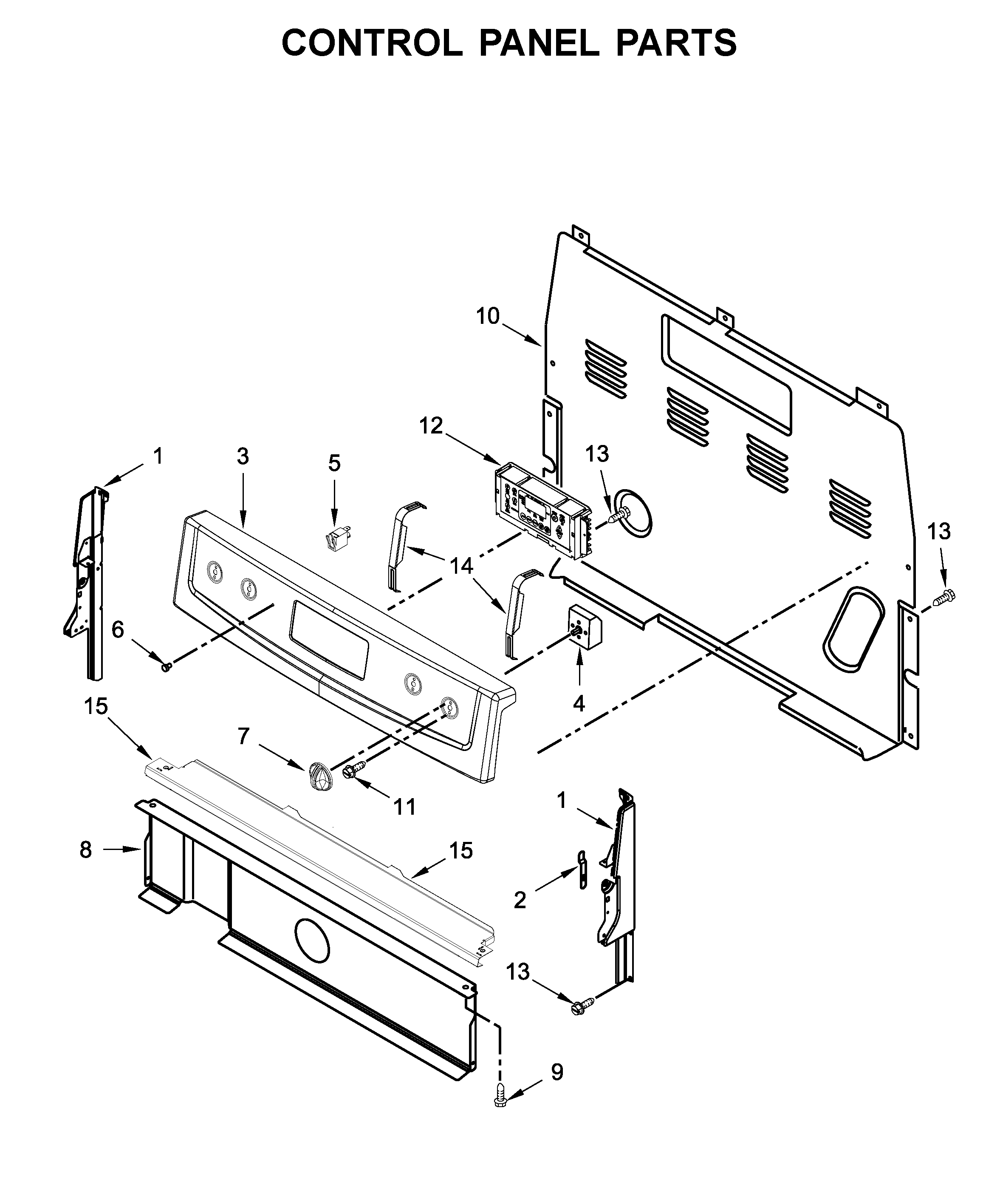 Control panel parts