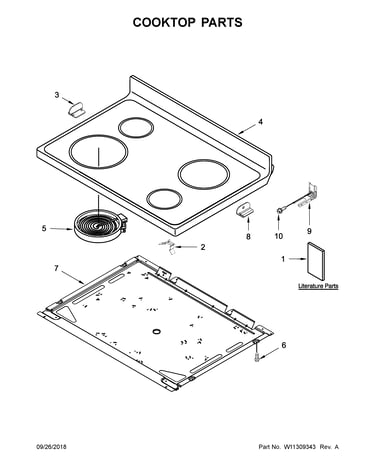 Cooktop parts