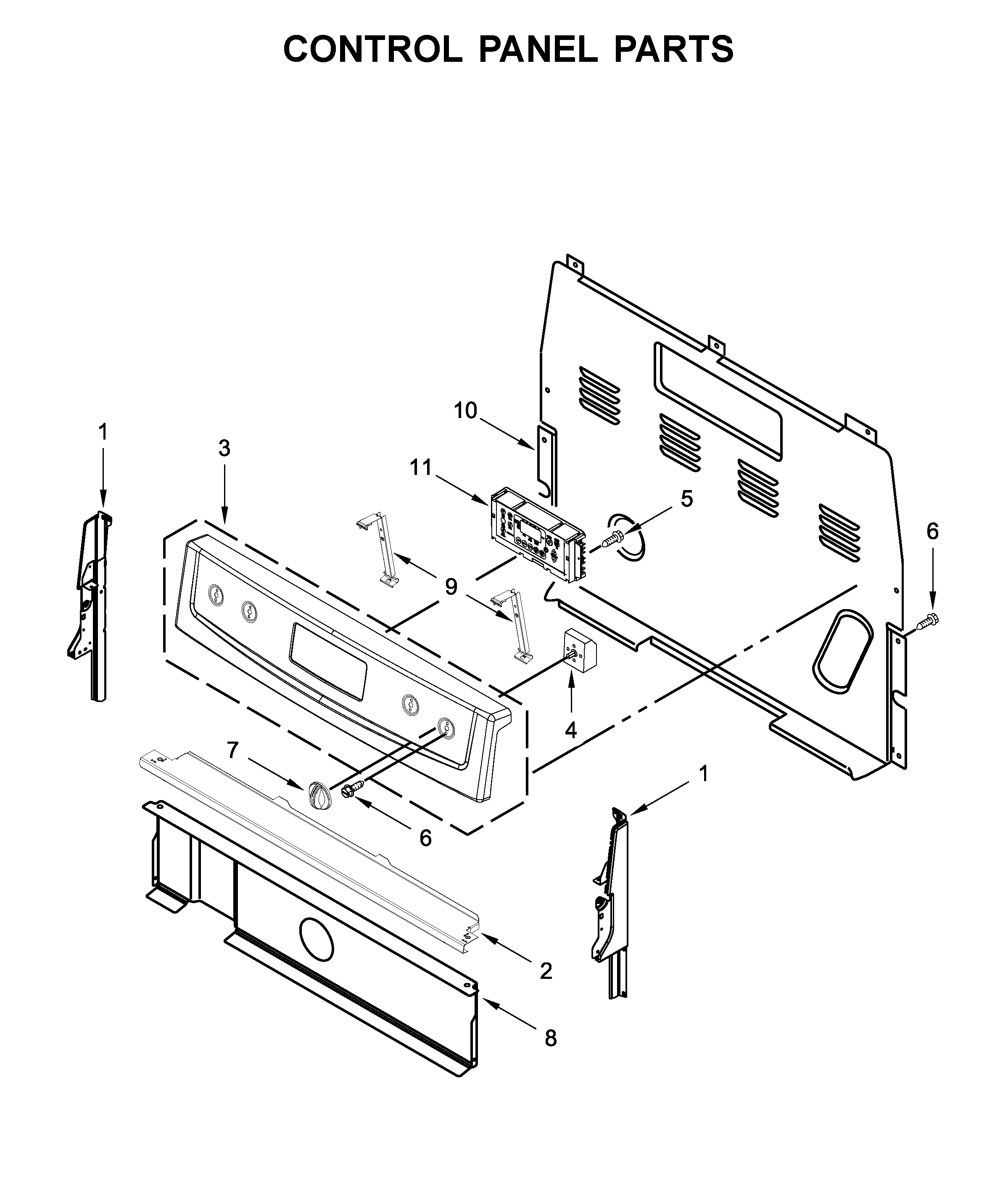 Control panel parts