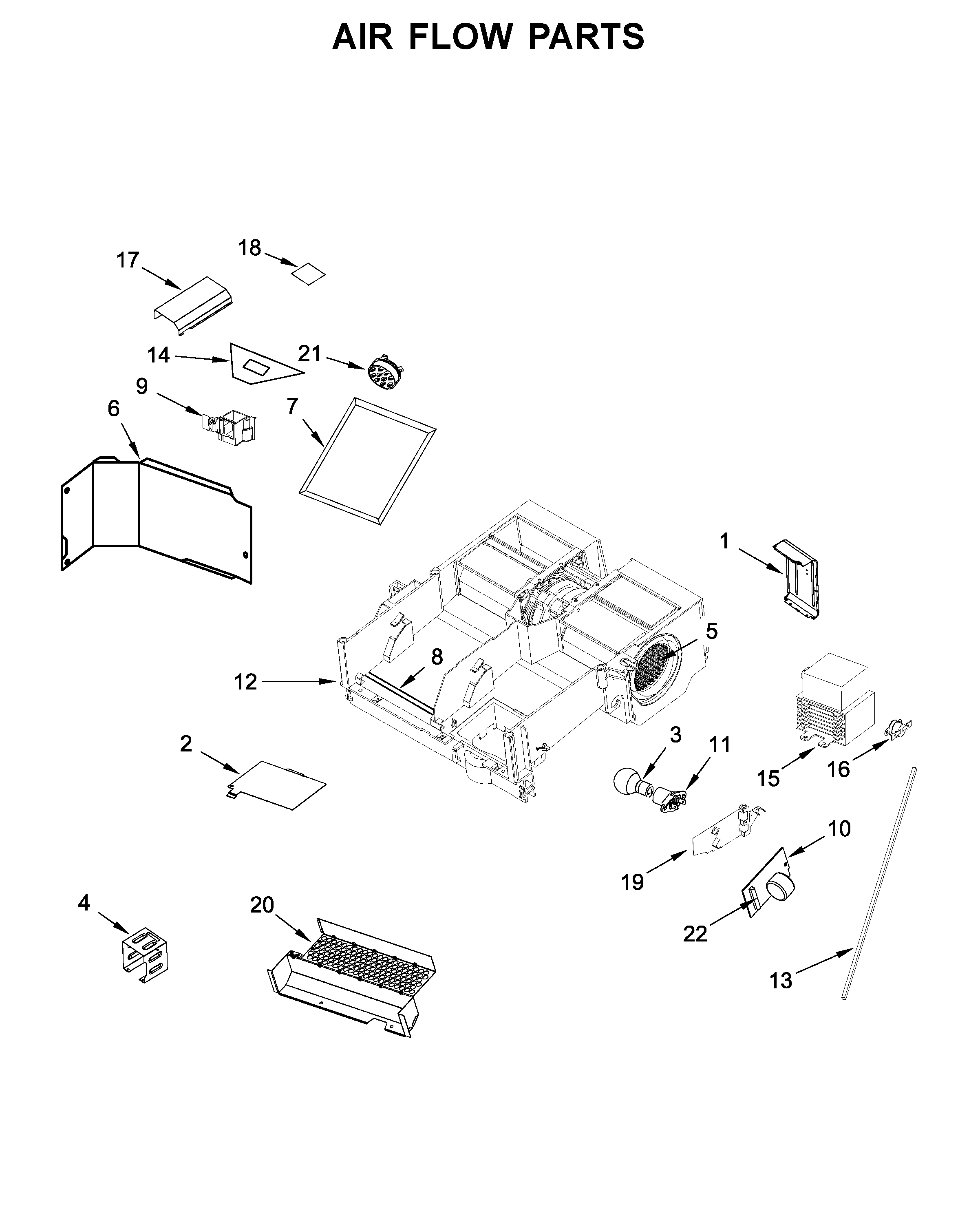 Air flow parts