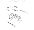 Maytag MMV4206FW0 cabinet and installation parts diagram