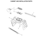 Maytag MMV4205FW1 cabinet and installation parts diagram