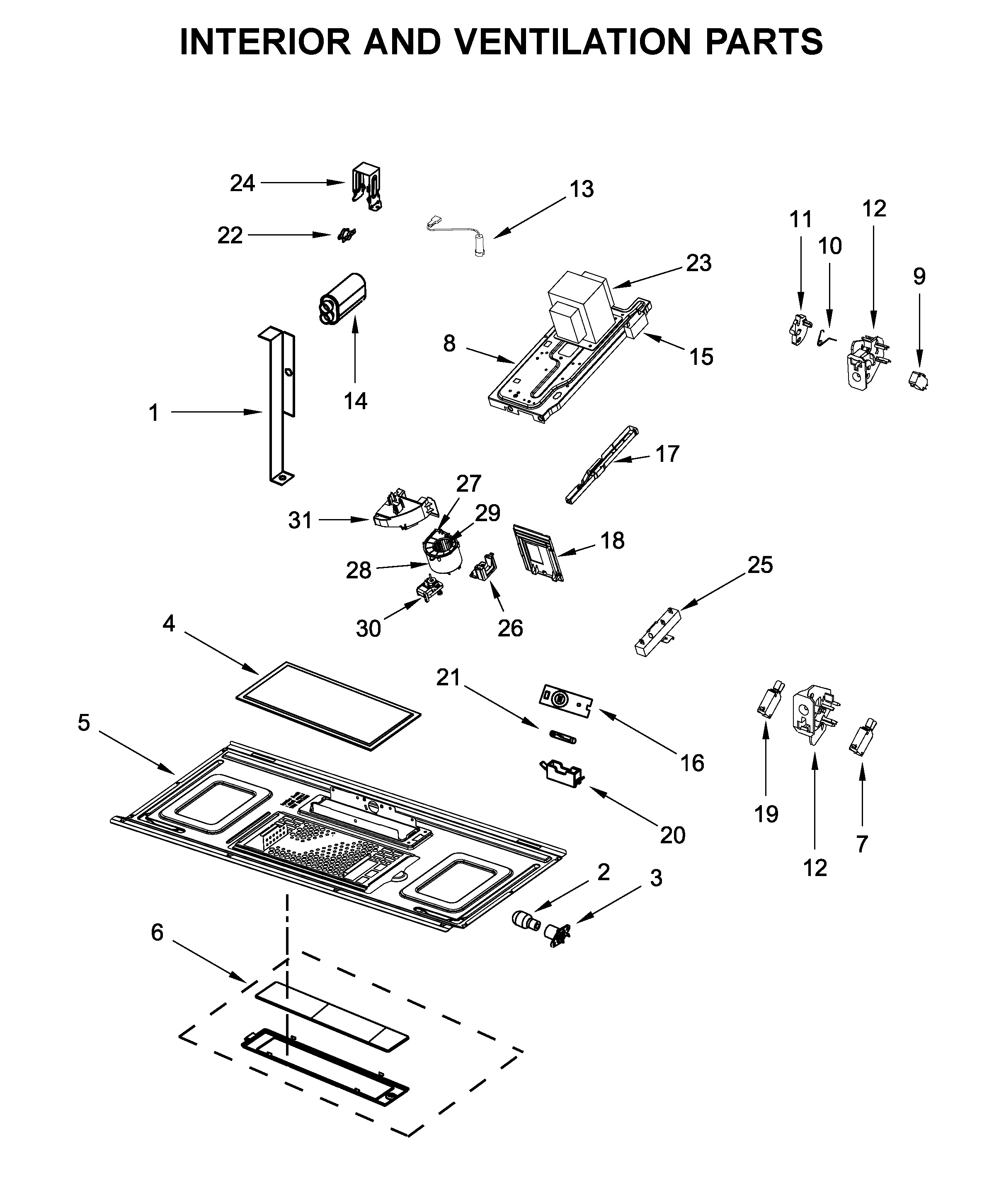 INTERIOR AND VENTILATION PARTS