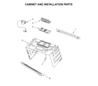 Maytag MMV4206FW1 cabinet and installation parts diagram