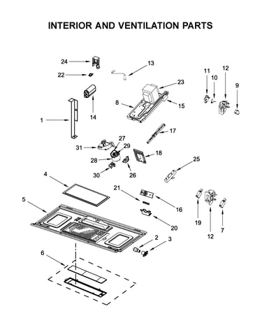 Interior and ventilation parts