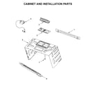 Maytag MMV4205FW6 cabinet and installation parts diagram