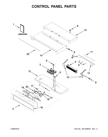Control panel parts