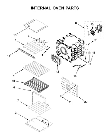 Internal oven parts