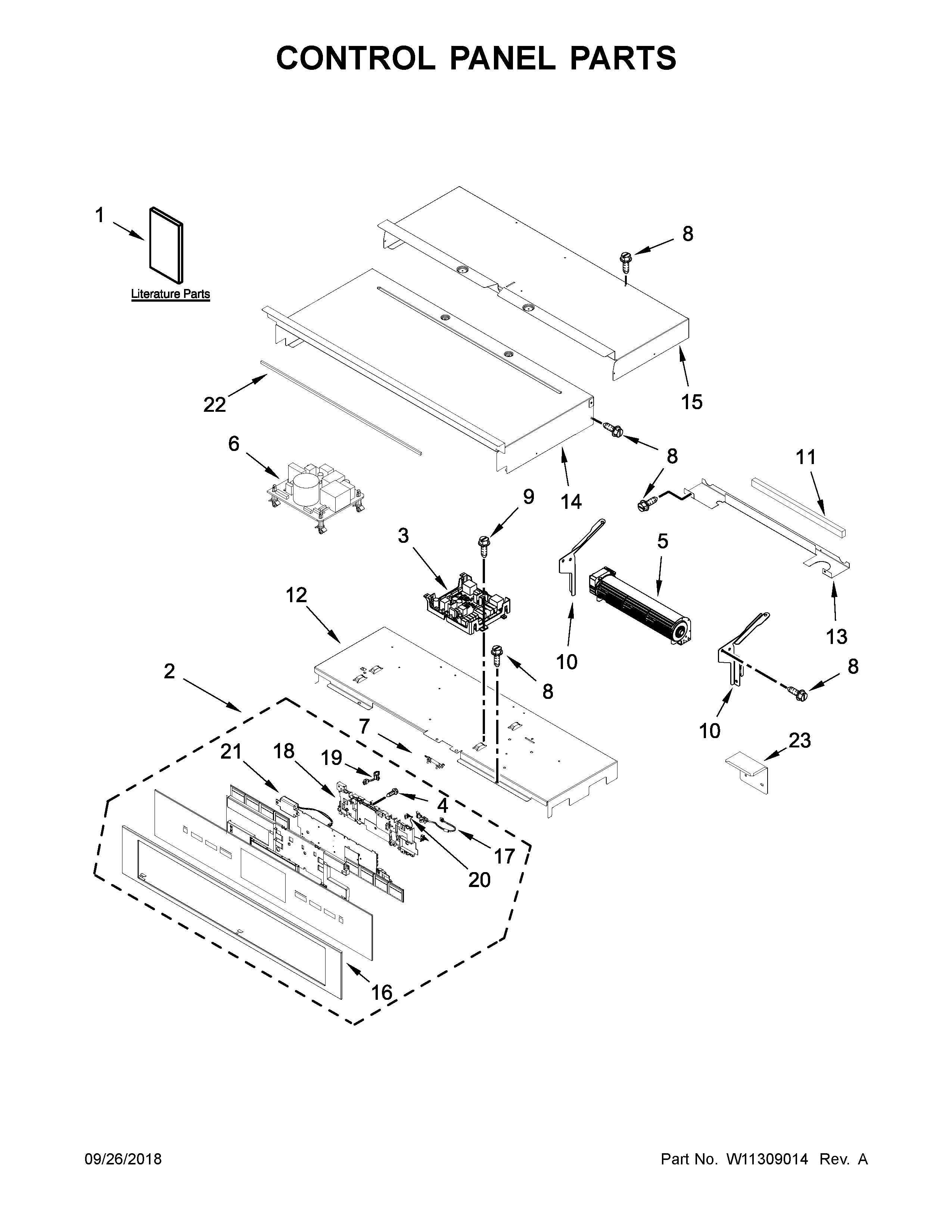 Control panel parts