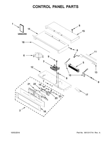 Control panel parts