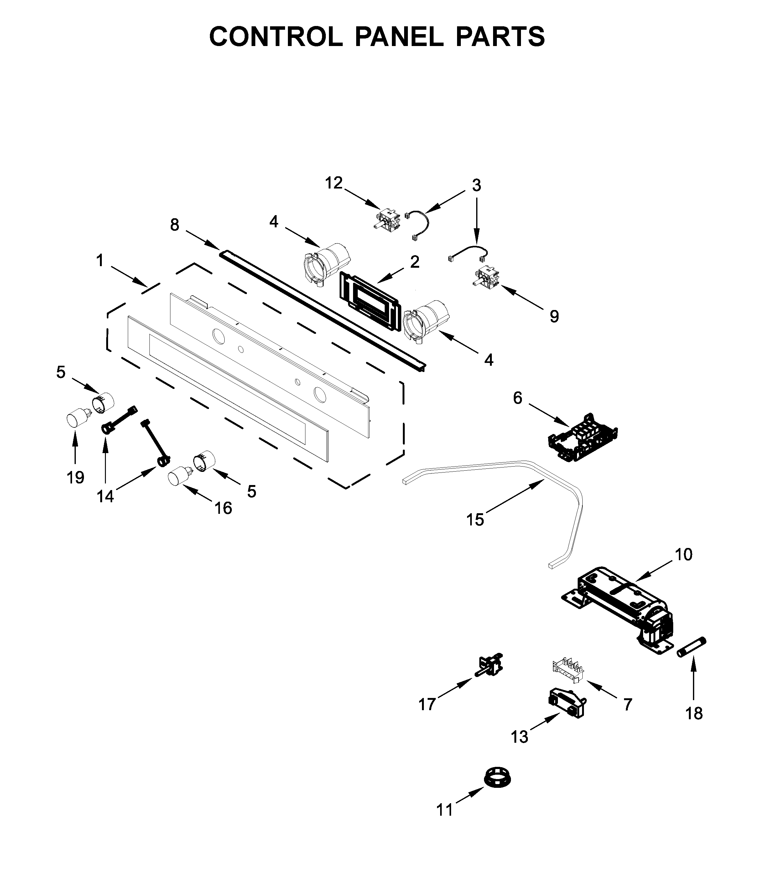 Oven door parts