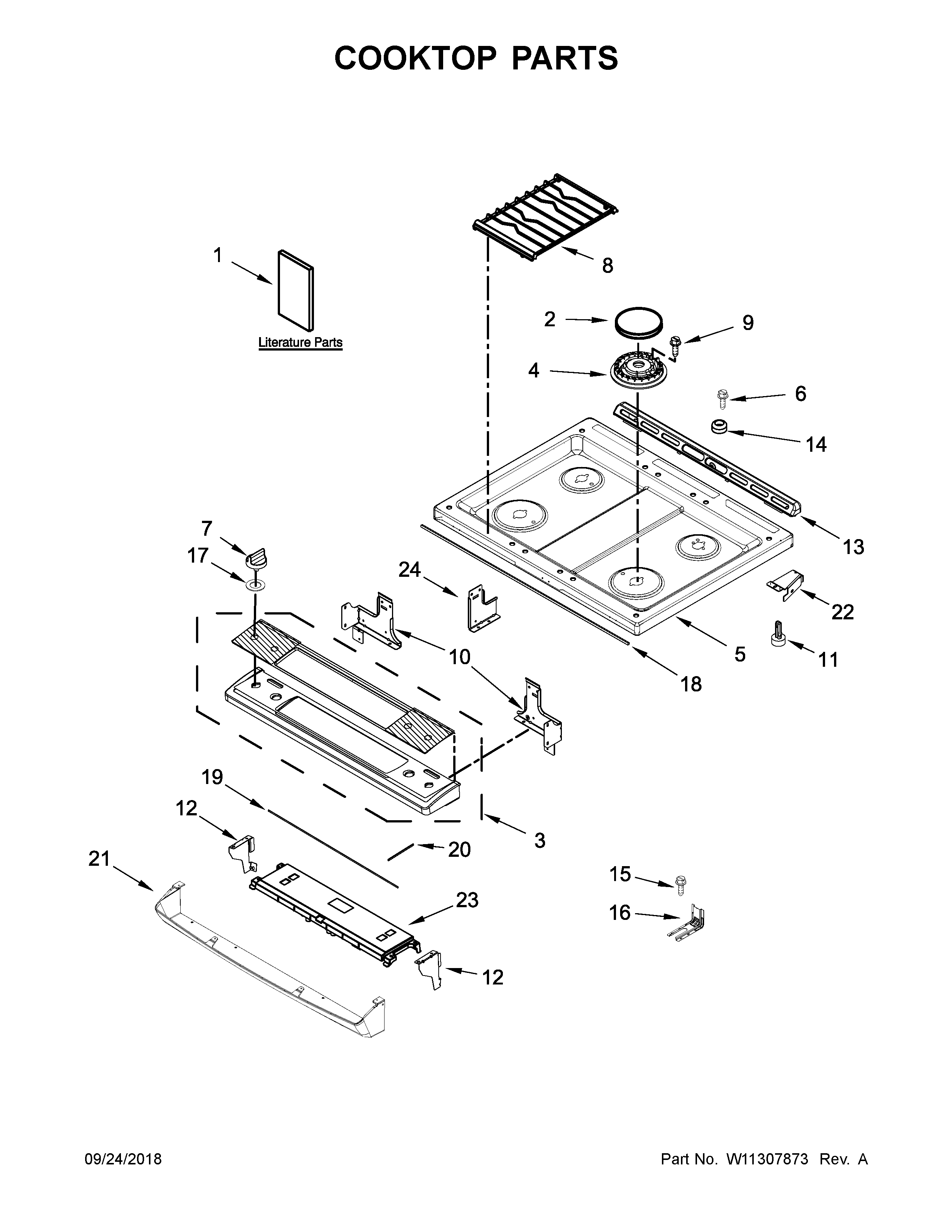 COOKTOP PARTS