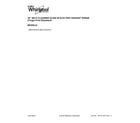 Whirlpool WEE510S0FV2 cover sheet diagram