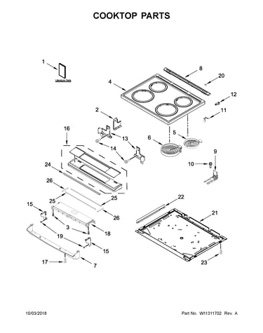 Cooktop parts