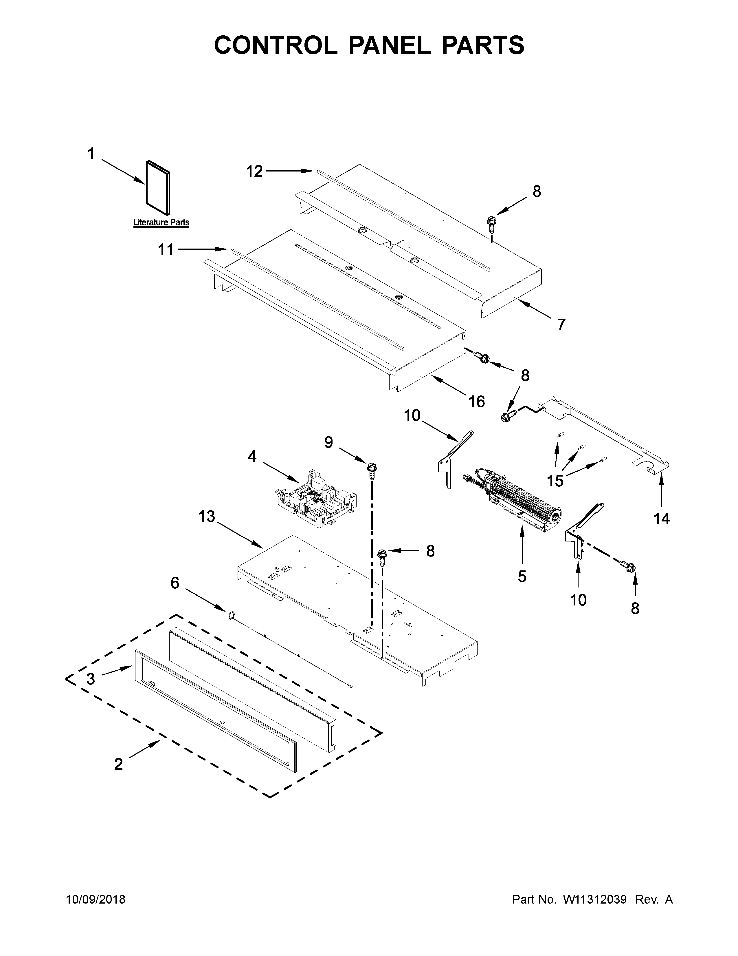 Control panel parts