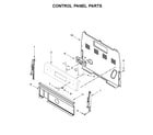 Whirlpool WFE505W0HB1 control panel parts diagram