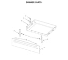 Whirlpool WFE505W0HB1 drawer parts diagram
