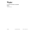 Whirlpool WEC310S0FS3 cover sheet diagram