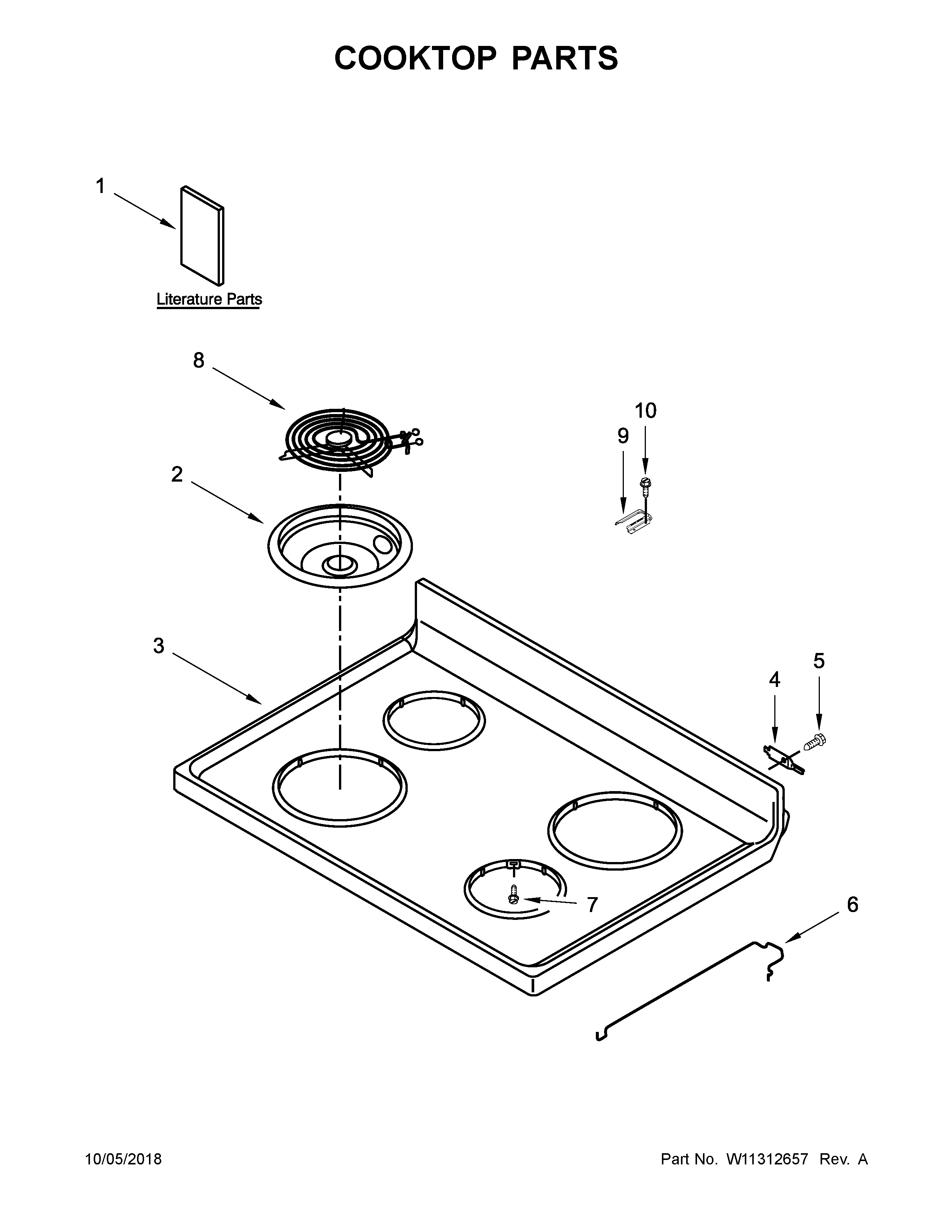 Cooktop parts