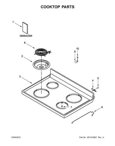 Cooktop parts