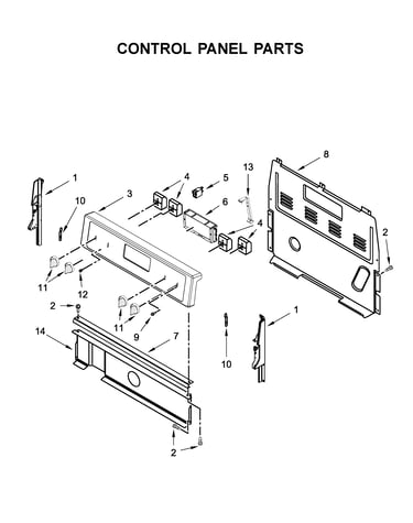 Control panel parts