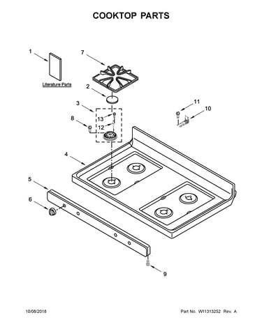 Cooktop parts