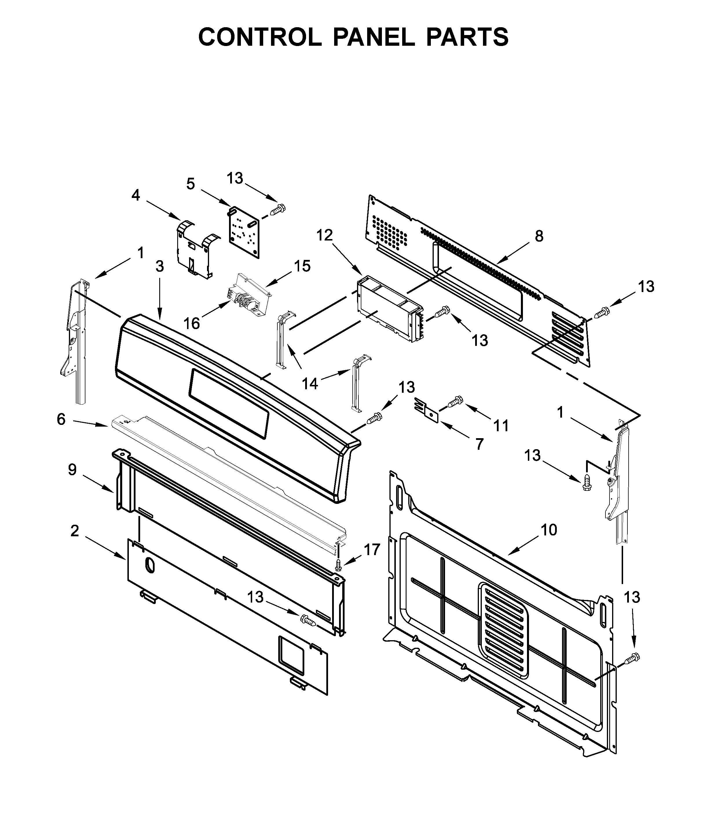 Control panel parts