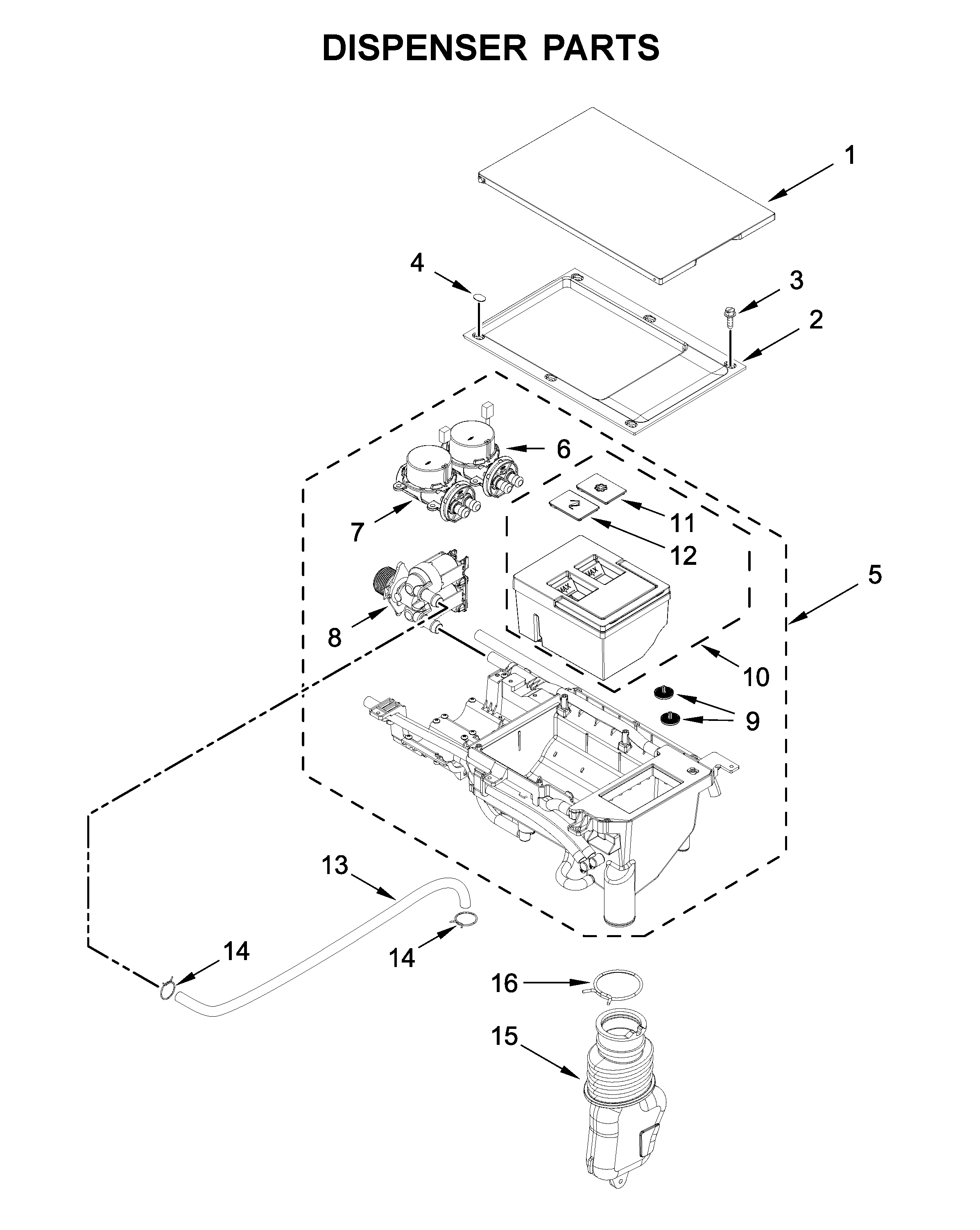 DISPENSER PARTS