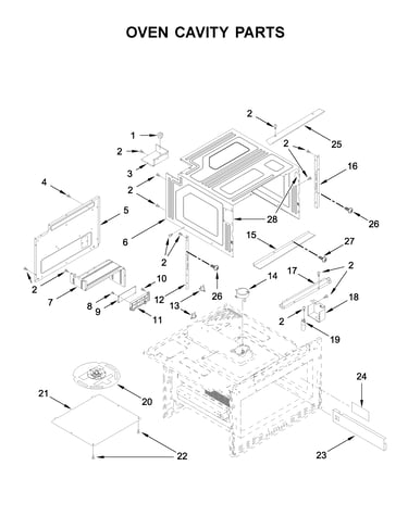 Oven cavity parts