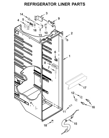 Refrigerator liner parts