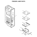 Whirlpool WRS571CIHZ01 freezer liner parts diagram