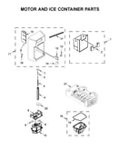 Motor and ice container parts