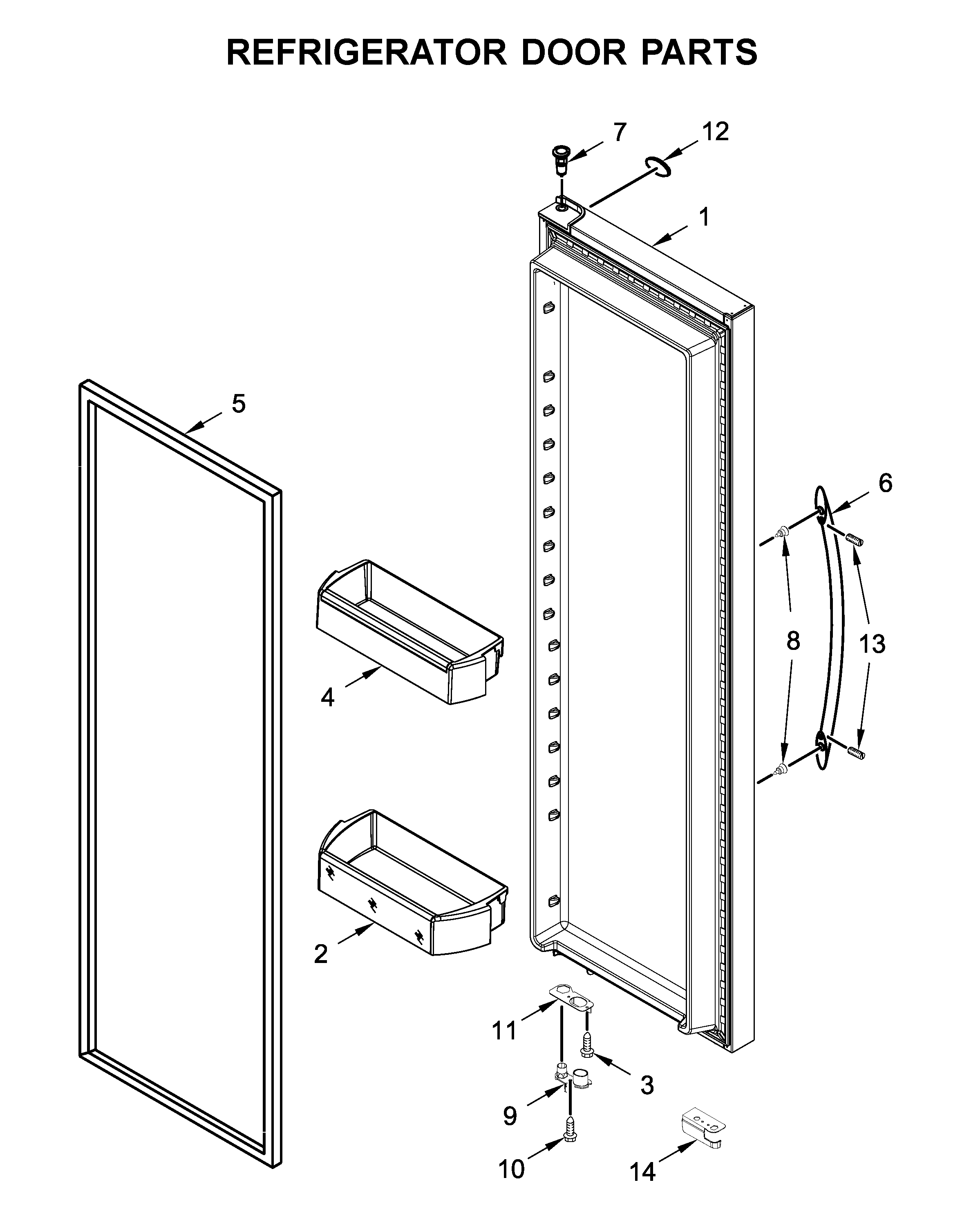 REFRIGERATOR DOOR PARTS